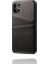 Apple iPhone 12 Pro Max Için Çift Kart Yuvalı Pu Deri Kaplamalı Pc Telefon Kılıfı - Siyah (Yurt Dışından) 5