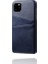 Apple iPhone 11 Pro Için Çift Kart Yuvalı Pu Deri Kaplamalı Sert Pc Telefon Kılıfı - Mavi (Yurt Dışından) 5