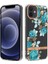Apple iPhone 12 Için Lb5 Serisi Çiçek Desenli Galvanik Imd Iml Tpu Telefon Kılıfı - Mavi Gül (Yurt Dışından) 1