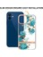 Apple iPhone 12 Için Lb5 Serisi Çiçek Desenli Galvanik Imd Iml Tpu Telefon Kılıfı - Mavi Gül (Yurt Dışından) 5