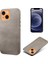 Apple iPhone 13 Için Pu Deri Kaplamalı Pc Telefon Kılıfı - Gri (Yurt Dışından) 1