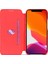 Apple iPhone 12 Için Retro Stil Kartlıklı Standlı Deri Telefon Kılıfı - Kırmızı (Yurt Dışından) 5