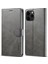 Apple iPhone 13 Pro Max Için Darbeye Dayanıklı Stand Cüzdan Tasarımlı Pu Deri Telefon Kılıfı - Gri (Yurt Dışından) 1