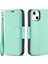 Apple iPhone 13 Mini 5.4 Inç Uyumlu Pu Deri Telefon Kılıfı - Yeşil (Yurt Dışından) 1
