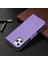 Apple iPhone 12 Için Desenli Cüzdan Tasarımlı Deri Standlı Kılıf - Mor (Yurt Dışından) 5
