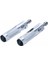 2 Adet Alüminyum Motosiklet Motocross Ayak Kazık Footrest Footpegs Gümüş 5