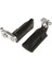2 Adet Gümüş Siyah 43CC 47CC 49CC Mini Cep Bisiklet Pit Bisiklet Footpegs Footrest 1