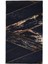 Siyah Gold Saçaksız Dijital Halı Kaymaz Yıkanabilir İskandinav Yolluk 200 x 200 cm. 2