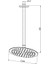 Ankastre Duş Başlığı Oval Slim Metal Ø20 cm Altın ADS18-A 2