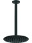 Ankastre Duş Başlığı Oval Slim Metal Ø20 cm Siyah ADS18-S 1