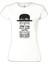 LordT-Shirt T-Shirt Charlie Chaplin - Curtain Beyaz Bayan Tshirt 1