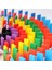 Yalıruı Domino Blokları Set Renkli Domino Çocuk Oyuncakları Eğitici Oyuncaklar Ahşap Domino Seti Çocuklar Için Hediye (Yurt Dışından) 5