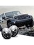 7 Inç Yuvarlak Farlar 200W Amber Dönüş Sinyal Işıkları Wrangler Için - Ay Hilal Ay 2