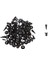 50 Adet 10MM Klipler Push Tipi Perçin Tutucu Raptiye Tampon Honda Black B02 Için 1