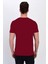 Erkek Basic Likralı V-Yaka T-Shirt - T-339 - Bordo - Xxl 3