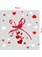 Birbirine Bağlı Uçuşan Kalpler Sevgililer Günü Cam Vitrin Oda Stickerı 70 cm 2