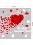 Sevimli Eros ve Kalpler Sevgililer Günü Cam Vitrin Oda Stickerı 70 cm 2