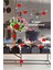 Çiçekçilere Özel Sevgililer Gününe Özel Güller Cam Vitrin Dükkan Oda Stickerı 70 cm 1