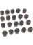 20 Set 19 mm Araba Tekerlek Lastik Somun Pabucu Toz Koruyucu Hub Vida Gri Kapakları (Yurt Dışından) 2