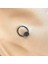 Cerrahi Çelik Disk Kilitli Black Halka Piercing- Halka Çap 10 mm - 1 Adet 1