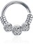 Zirkon Taşlı Halka Piercing - Halka Çapı 8 mm 1