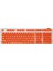 Sa Profil 108 Tuşlar Mekanik Klavye Turuncu Siyah Harfler Için Keycaps Set (Yurt Dışından) 4