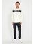 Erkek Polo Nakışlı Kapüşonlu 3 Iplik Sweatshirt Ekru 2