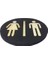 Ağaç Bay Bayan Wc Yazısı (Çap 14 cm - Kalınlık 8 Mm) 2
