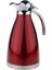 1.5l Paslanmaz Termal Cezve Su Isıtıcısı Carafe Şişe Çift Duvar Kırmızı 1
