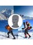3-Hole Balaclava Örgü Örme Tam Yüz Kayak Kapak Maske Beanie Şapka Gri 2