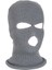 3-Hole Balaclava Örgü Örme Tam Yüz Kayak Kapak Maske Beanie Şapka Gri 5