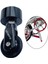 Katlanır Bisiklet Kolay Tekerlek 33.9mm Seatpost Eyer Tüp Dağı Rulo Caster Siyah 4