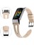 Fitbit Charge 5 Için Fc5-18 Sivri Kuyruk Deri Kayış Kordonlu Saat 3