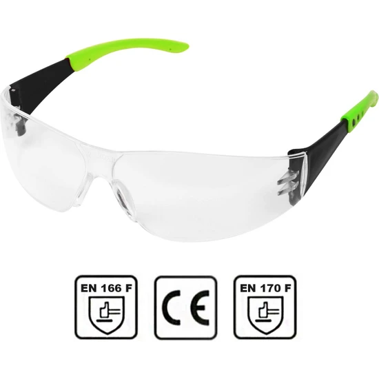 Badem10 Baymax İş Güvenlik Gözlüğü Kaynak Koruyucu Gözlük S500 Dinamik Şeffaf