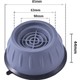 Aloopratik Çamaşır Makinesi Sarsıntı Titreşim Ses Önleyici Kaydırmaz Ayak 4'lü Set