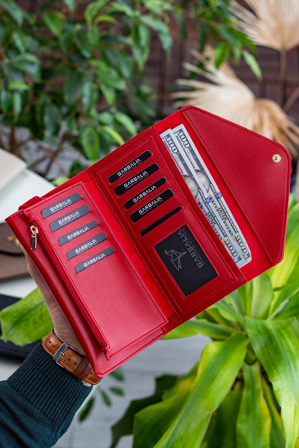 Garbalia Envelope Telefon ve Bozuk Para Bölmeli Zarf Model Kadın Cüzdan görsel 8
