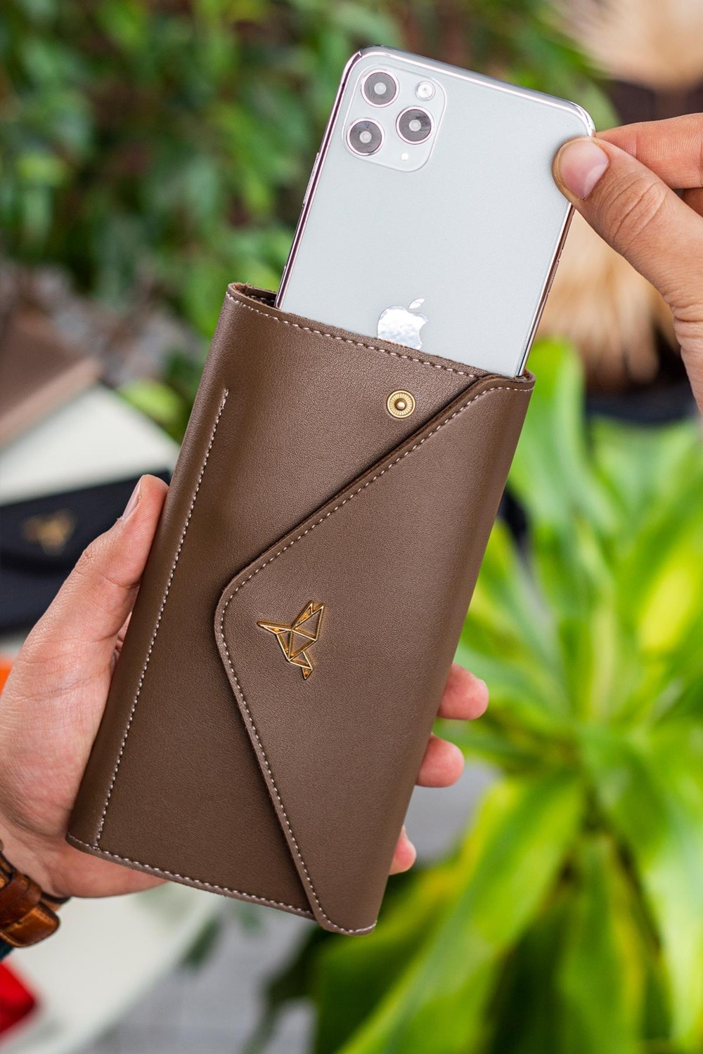 Garbalia Envelope Telefon ve Bozuk Para Bölmeli Zarf Model Kadın Cüzdan