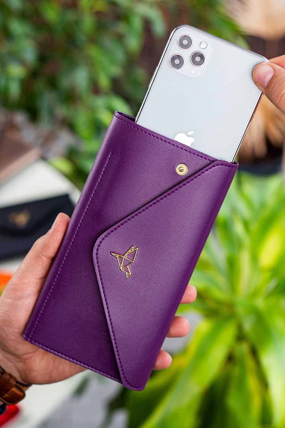 Garbalia Envelope Telefon ve Bozuk Para Bölmeli Zarf Model Kadın Cüzdan