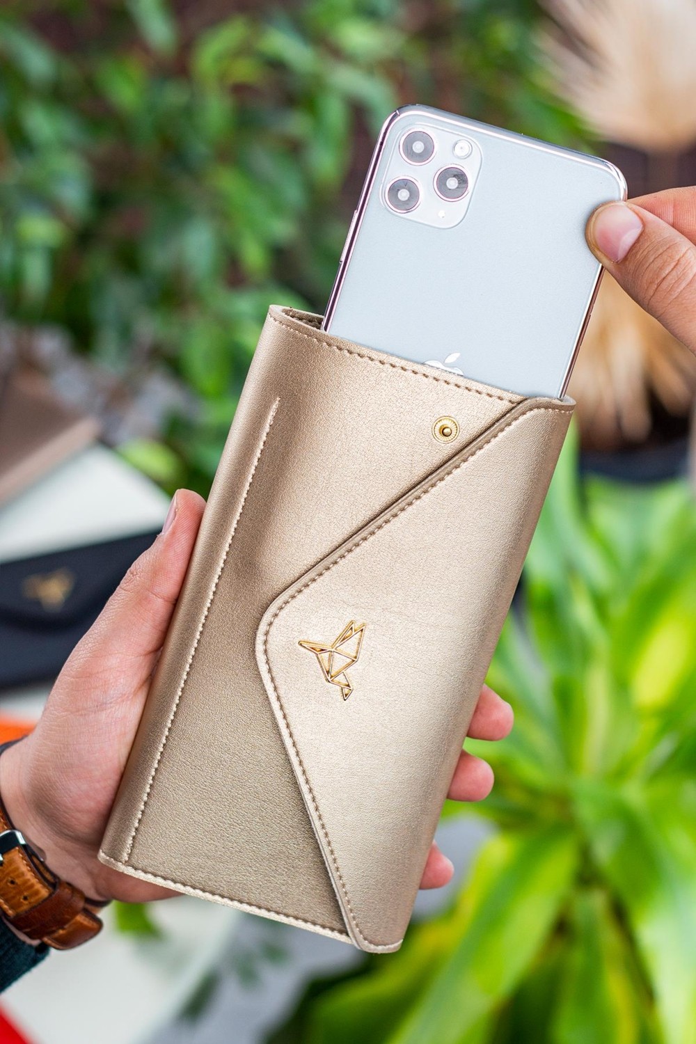 Garbalia Envelope Telefon ve Bozuk Para Bölmeli Zarf Model Kadın Cüzdan
