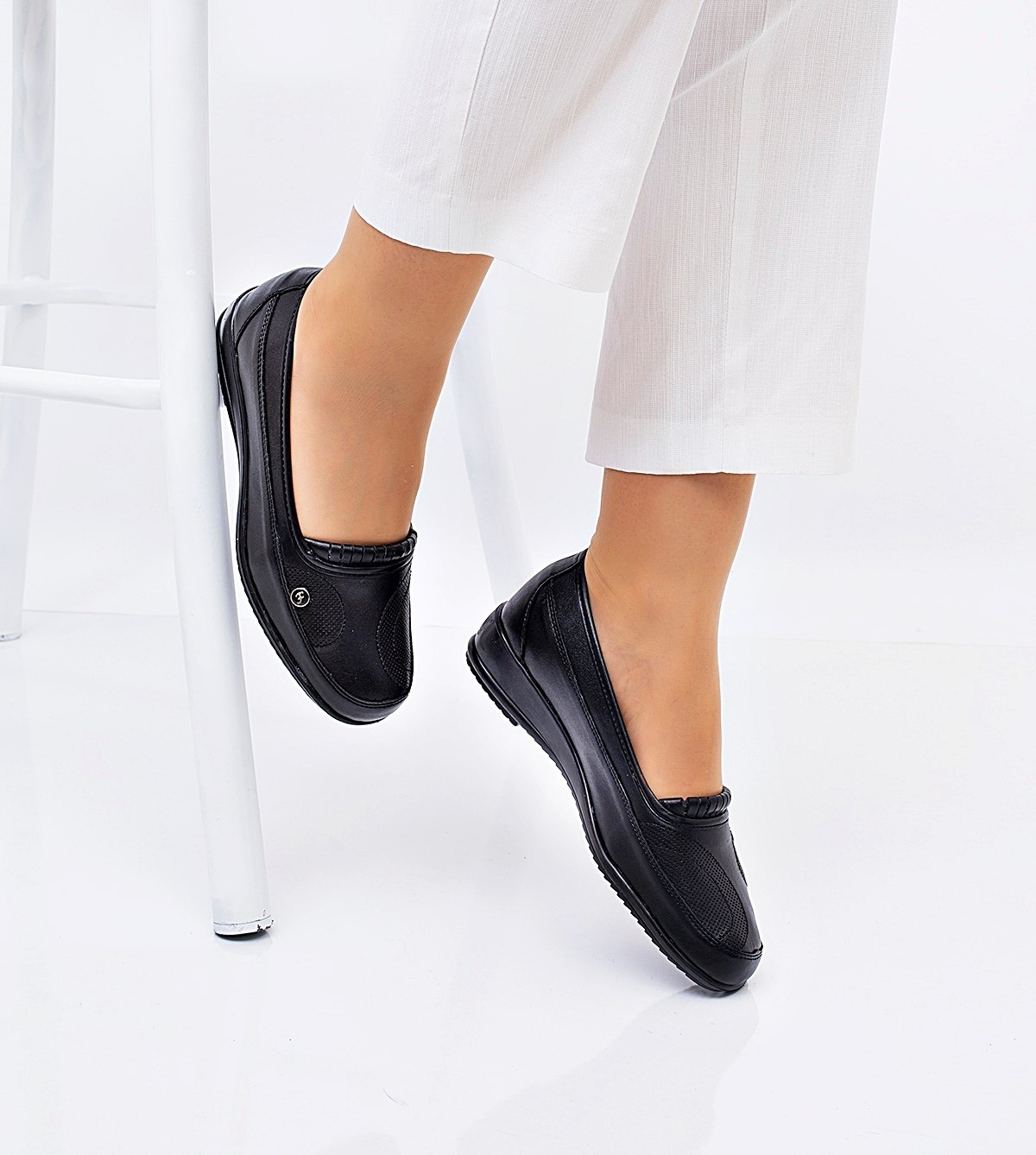 The Hope Shoes Kadın Ortopedik Deri Taban Her Mevsim Günlük Anne Ayakkabısı görsel 4