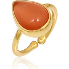 Apelda Turuncu Damlataş Yüzük