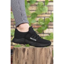 Riccon Siyah Sneaker Erkekler İçin Koku Yapmayan İç Tabanlı Rahat Ayakkabı