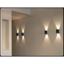 Full Reyon 10 Adet Iç - Dış Mekan Dekoratif Çift Yönlü Aplik - Oval Siyah