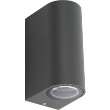 Full Reyon 20 Adet Iç - Dış Mekan Dekoratif Çift Yönlü Aplik - Oval Antrasit