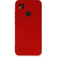 Caseart Xiaomi Redmi 9c Kapak Kamera Korumalı Içi Kadife Lansman Silikon Kılıf - Kırmızı