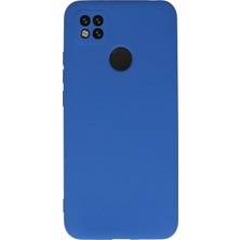 Caseart Xiaomi Redmi 9c Kapak Kamera Korumalı Içi Kadife Lansman Silikon Kılıf - Mavi