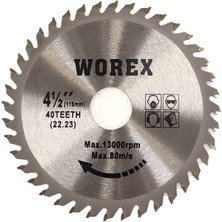 Worex Sunta Kesme Testere Ağzı 115X22X40T