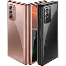 ZORE Galaxy Z Fold 2 Kılıf Zore Kıpta Metal Görünümlü Ince Kılıf