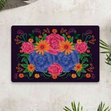 Vagonik Çiçekli Dijital Baskılı 50 x 70 cm Dekoratif Çok Amaçlı Iç ve Dış Kapı Paspası