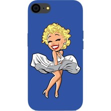 Badcase Apple iPhone 7 Uyumlu Marilyn Silikon Kılıf